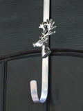 Dibor deer wreath hanger for UPVC and wooden doors, British brand