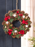 Dibor Stars and Roses winter wreath 35cm, UK version