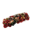 Dibor cinnamon pine candle holder trio, imported from the UK