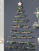 Next Dibor Eucalyptus Christmas Tree Ladder Wooden Wall Hanging Decoration- Buy online at McGrocer