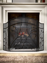 Next Dibor Black Leaf Vine Three Fold Firescreen- Buy online at McGrocer