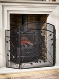 Dibor black leaf vine three fold firescreen - British product