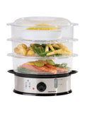 Daewoo 3-layer food steamer 9L 1200W, imported from the UK