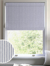 Next Blue Stitch Stripe Made to Measure Roman Blind- Buy online at McGrocer