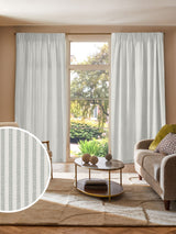 Next Next Blue Stitch Stripe Made to Measure Curtains- Buy online at McGrocer
