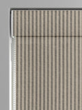 Grey Stitch Stripe Roman blind made to measure, imported from the UK