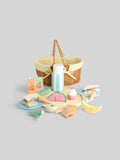 JoJo Maman Bébé yellow picnic basket toy set (British brand)