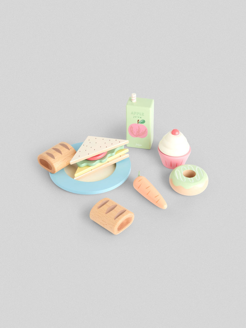 JoJo Maman Bébé yellow picnic basket toy set (British brand)