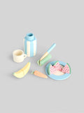JoJo Maman Bébé yellow picnic basket toy set (British brand)