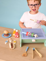 Next JoJo Maman Bébé Blue Wooden Barbecue Play Set- Buy online at McGrocer