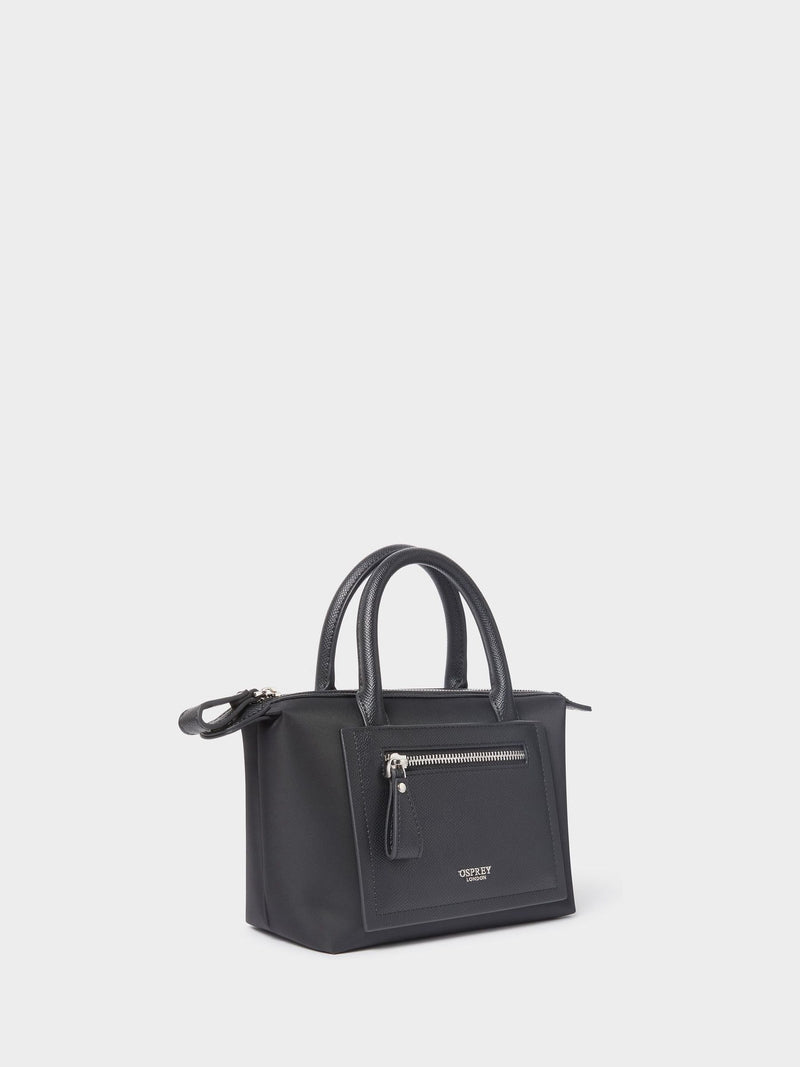 Osprey London black Mini Linear tote bag, imported from the UK
