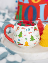 Next Something Different White Nostalgic Christmas Print Mug and Socks Set 500ml- Buy online at McGrocer