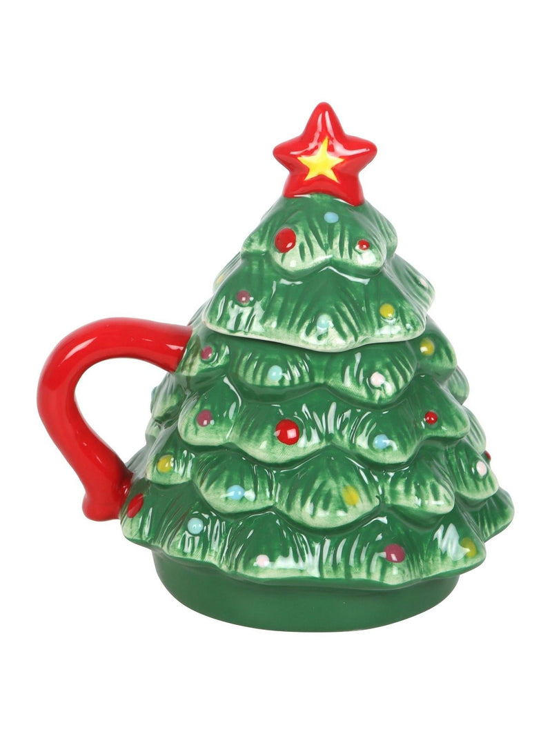 Something Different green nostalgic Christmas tree mug 500ml, UK version