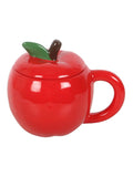 Something Different red apple shaped lidded ceramic mug 550ml, imported from the UK