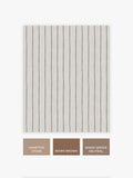 Assembled Pin Stripe Natural wallpaper sample A4 (British brand)