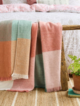 Next Laura Ashley Multi Zoey Check Brushed Throw- Buy online at McGrocer