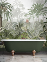 Next Graham & Brown Green Paradise Jungle Palm Fixed Size Mural 2.5m x 4m- Buy online at McGrocer
