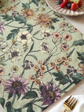 Wylder set of 4 green wallflower botanical placemats, UK version