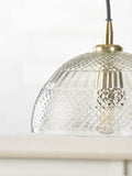 Pacific Giselle pendant ceiling light with diamond design - British product
