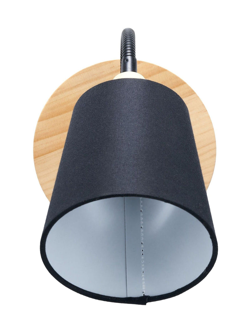 Pacific Juna wall light black fabric shade (British brand)