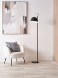 Pacific black retro task floor lamp 170cm, UK version