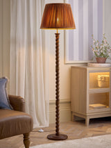 Next Dark Wood Barley Twist Floor Lamp- Buy online at McGrocer