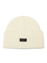 Next Kate Spade New York Sam Label Beanie, Cream- Buy online at McGrocer