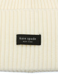 Kate Spade New York cream Sam Label beanie (British brand)