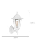 Eglo Olgiata-E outdoor wall light white plastic, imported from the UK