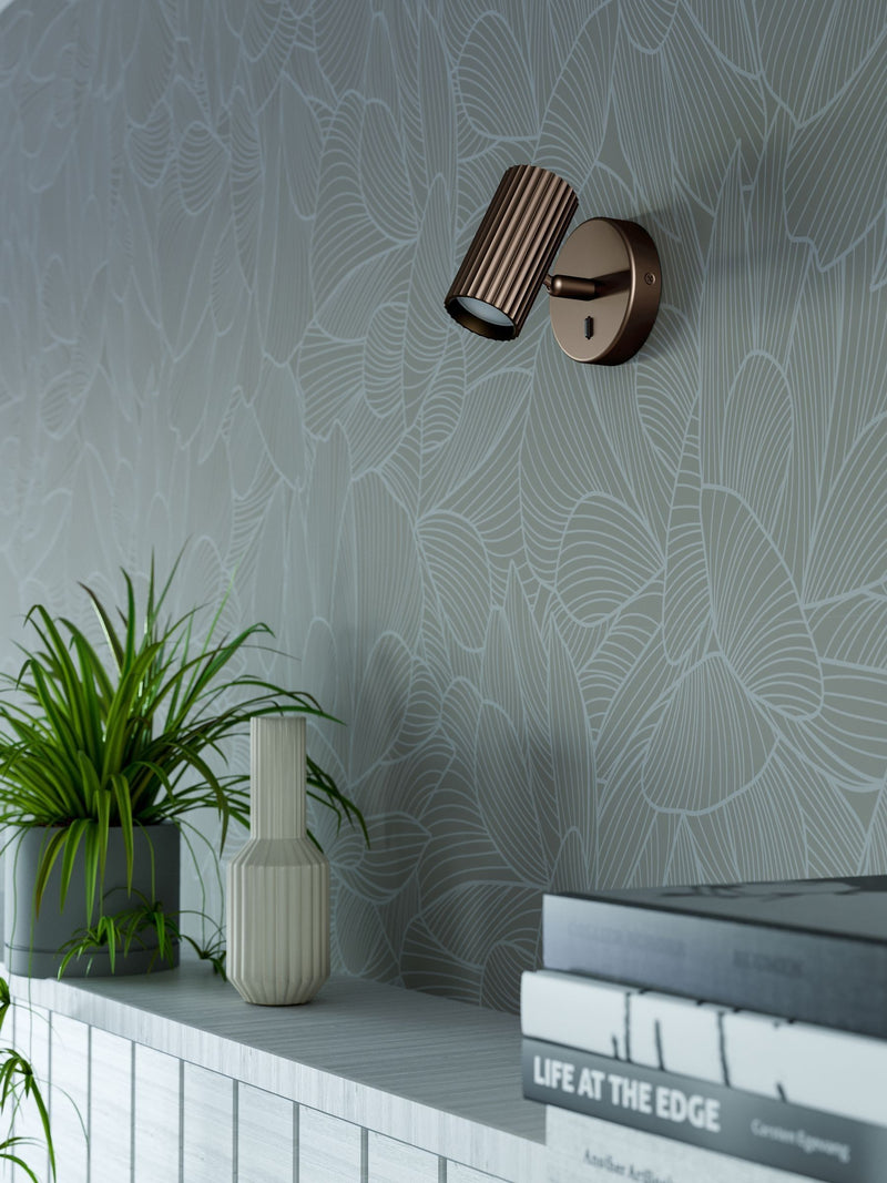 Eglo bronze wall spotlight, UK version