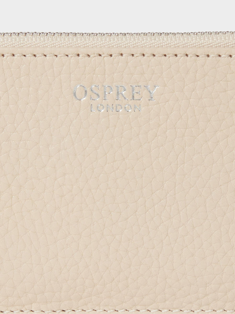 Osprey London Cream The Core small leather card pouch, UK version