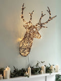 Lights4fun stag head wall light 84cm (British brand)