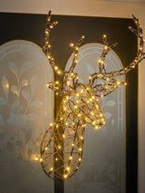 Next Lights4fun 84cm Rattan Stag's Head LED Christmas Light- Buy online at McGrocer