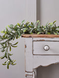 Lights4fun pre lit mistletoe and eucalyptus garland 2m (British brand)