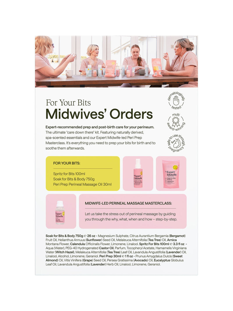 My Expert Midwife perineal care gift set, UK version