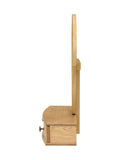Cotswold Company white and silver oiled oak vanity mirror, UK version