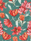 Hug Rug Green Tumbling Tulips doormat 65x85cm, imported from the UK