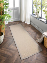 Next Origin Rugs Soft Grey Border Sisal Boucle Runner 67x200cm- Buy online at McGrocer