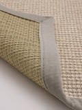 Origin Rugs soft grey sisal boucle runner 67x200cm, imported from the UK
