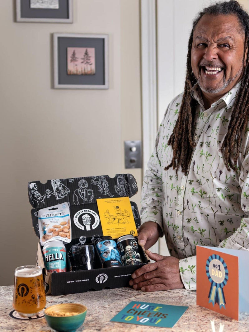 QWERTY Beer Box Deluxe Pale Ale IPA gift hamper (British brand)