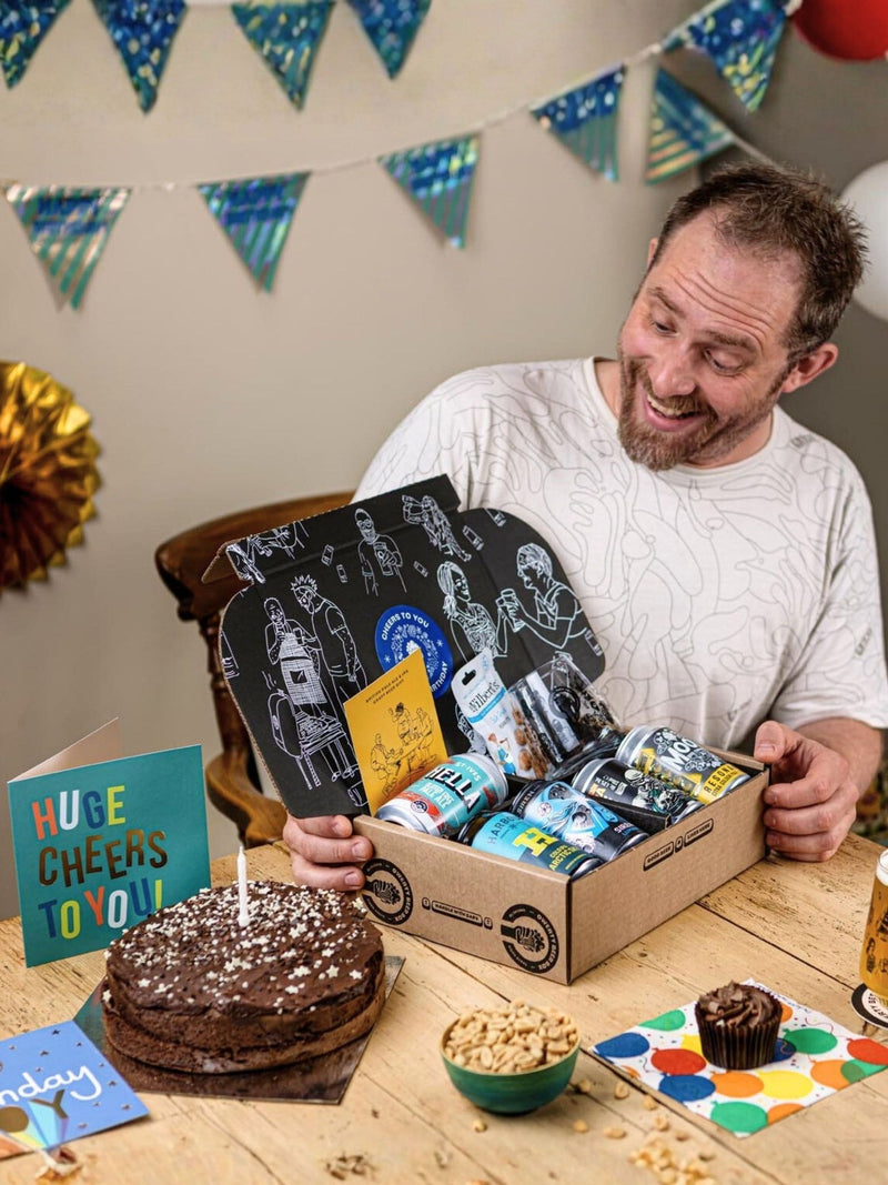 QWERTY Beer Box birthday Pale Ale IPA gift set - British product