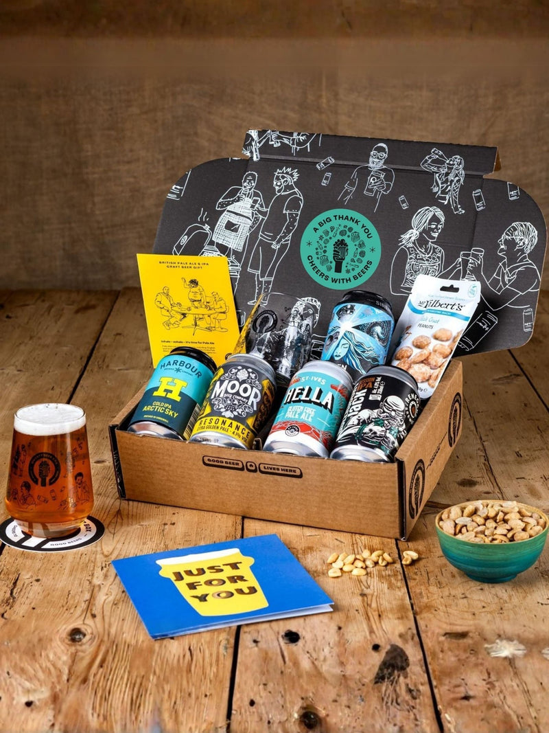 QWERTY Beer Box Pale Ale IPA gift set, imported from the UK