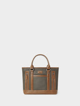 Next Osprey London Frontline Small Waxed Canvas & Leather Workbag Green- Buy online at McGrocer