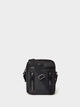 Next Osprey London The Frontline Waxed Canvas and Leather Messenger Bag Black- Buy online at McGrocer