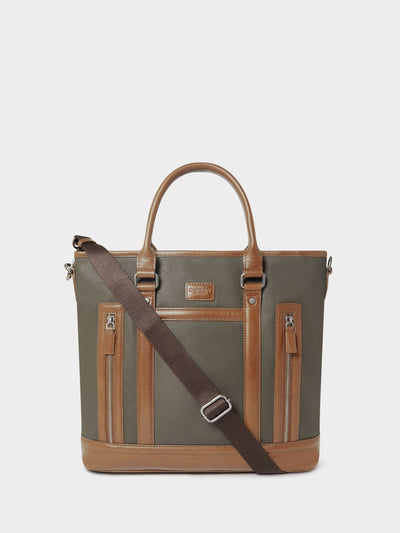 Next Osprey London The Frontline Large Waxed Canvas and Leather Workbag- Buy online at McGrocer