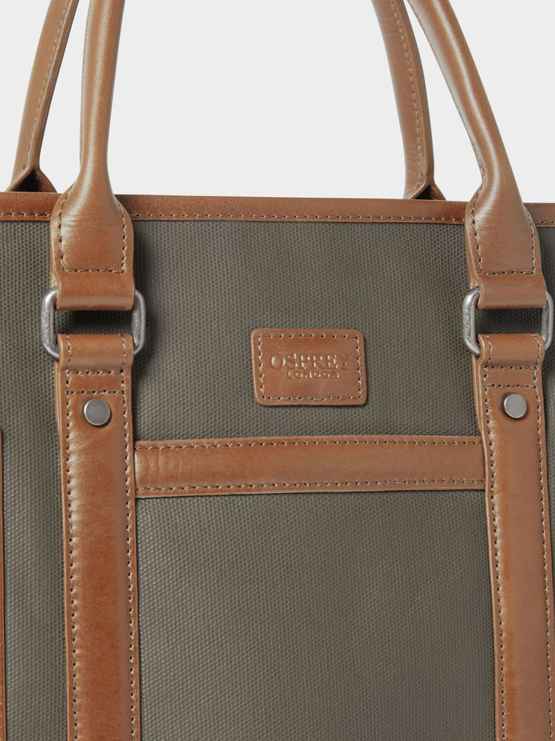 Osprey London green Frontline large waxed canvas workbag - British product