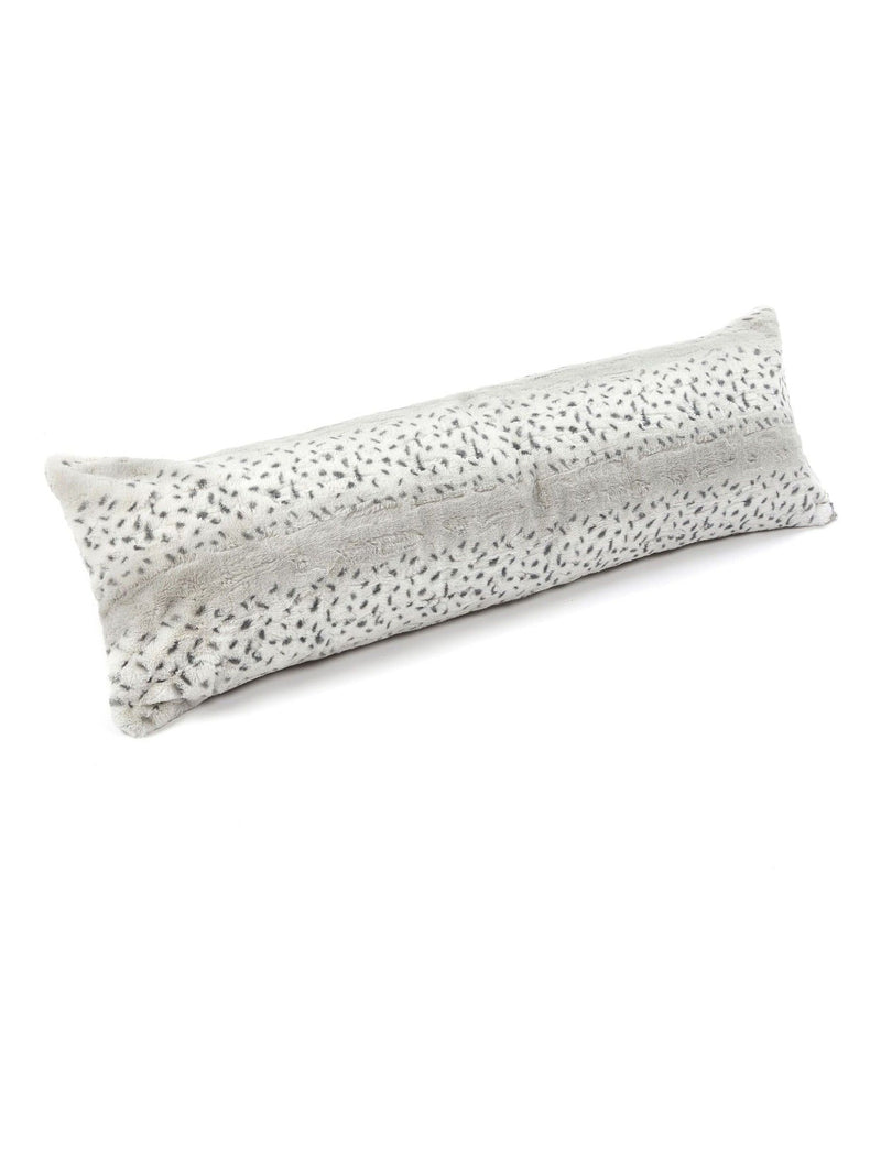 Downland bolster pillow snow leopard print, imported from the UK