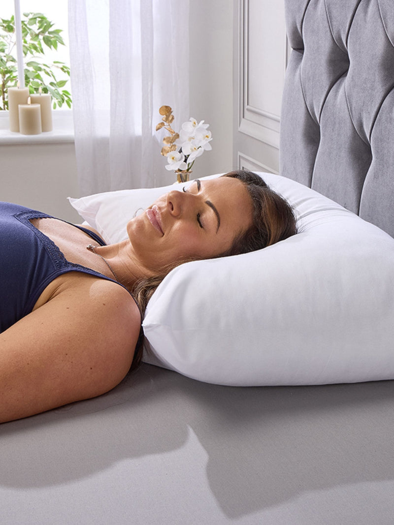 Downland pillow pair medium support (British brand)