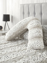 Next Downland Snow Leopard Print V-Shape Support Pillow 80cm x 80cm x 30cm- Buy online at McGrocer