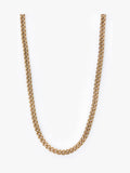 Luke 1977 gold plated Cuban chain necklace 55cm (British brand)